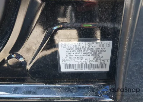 2017 Nissan Sentra Sr z USA, uszkodzony, nr VIN 3N1AB7AP3HY332523